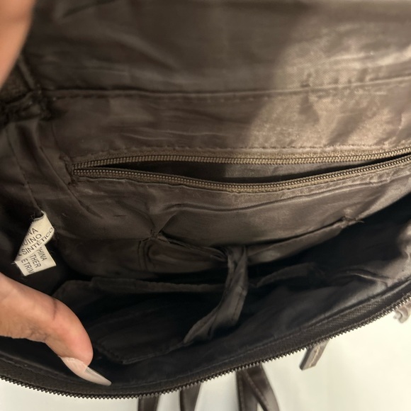 Genuine leather backpack purse - Picture 3 of 4